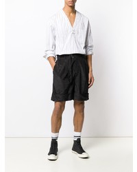 weißes vertikal gestreiftes Langarmhemd von 3.1 Phillip Lim