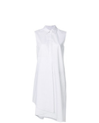 weißes vertikal gestreiftes Shirtkleid von MM6 MAISON MARGIELA