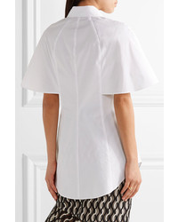 weißes verziertes Hemd von Lela Rose
