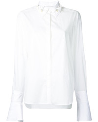 weißes verziertes Hemd von Muveil