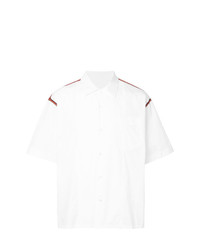 weißes verziertes Kurzarmhemd von Marni
