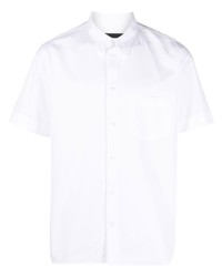 weißes verziertes Kurzarmhemd von Simone Rocha