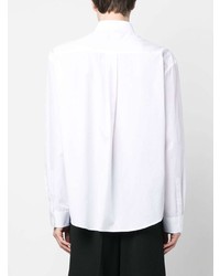 weißes verziertes Langarmhemd von Simone Rocha