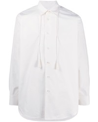 weißes verziertes Langarmhemd von Jil Sander
