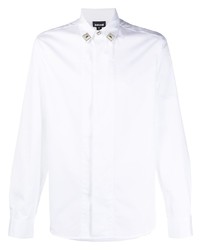 weißes verziertes Langarmhemd von Just Cavalli