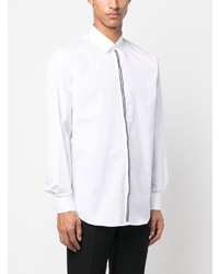 weißes verziertes Langarmhemd von DSQUARED2