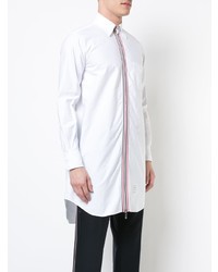 weißes verziertes Langarmhemd von Thom Browne