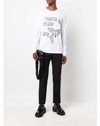 weißes verziertes Langarmshirt von Viktor & Rolf