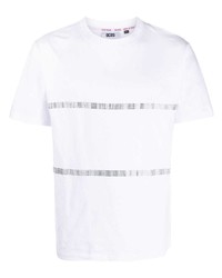 weißes verziertes T-Shirt mit einem Rundhalsausschnitt von Gcds