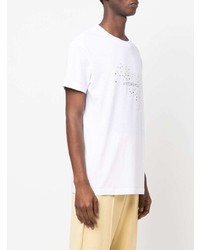 weißes verziertes T-Shirt mit einem Rundhalsausschnitt von Viktor & Rolf