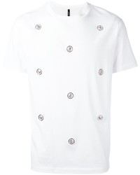 weißes verziertes T-shirt von Versus